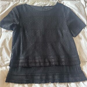 Banana Republic Black Lace Blouse
